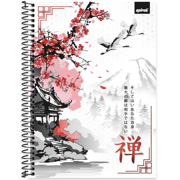 Caderno univ.capa dura 1x1 80fls Zen 2638120 Spiral Zen PT 1 UN