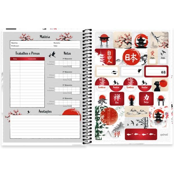 Caderno univ.capa dura 1x1 80fls Zen 2638120 Spiral Zen PT 1 UN