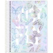 Caderno Universitário Capa Dura 10 x 1, 160 Folhas, Flutter, 2638199, Spiral Flu - PT 1 UN
