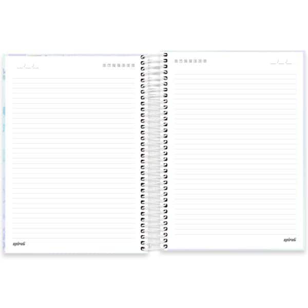Caderno Universitário Capa Dura 10 x 1, 160 Folhas, Flutter, 2638199, Spiral Flu - PT 1 UN