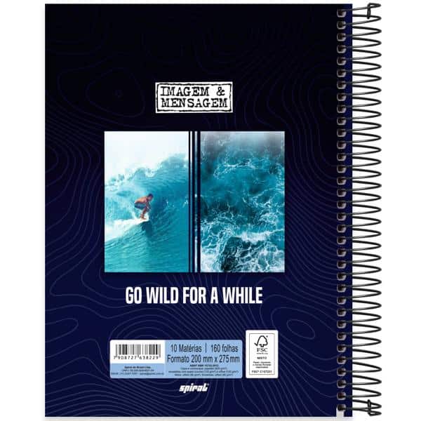 Caderno univ.capa dura 10x1 160fls Img&Mens 2638229 Spiral Ima PT 1 UN