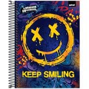 Caderno Universitário Capa Dura, 10 x 1, 160 Folhas, Liberdade de Expressão, Keep Smiling, 2638243, Spiral Lib - PT 1 UN Caderno Universitário Capa Dura, 10 x 1, 160 Folhas, Liberdade de Expressão, Keep Smiling, 2638243, Spiral Lib - PT 1 UN