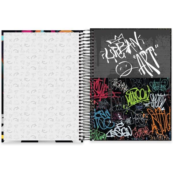 Caderno Universitário Capa Dura, 10 x 1, 160 Folhas, Liberdade de Expressão, 2638250, Spiral Lib - PT 1 UN