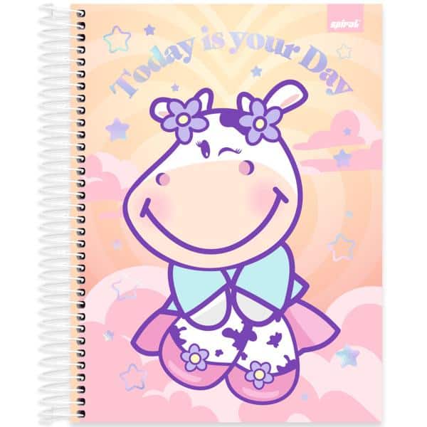 Caderno Universitário Capa Dura, 10 x 1, 160 Folhas, Pop Pet, 2638342, Spiral Pop - PT 1 UN