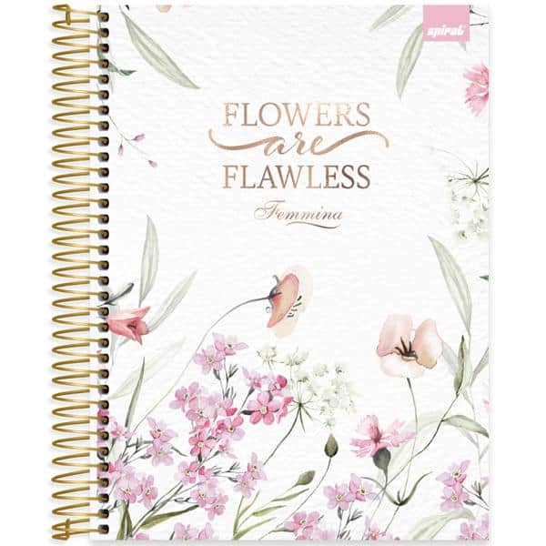 Caderno univ.capa dura 15x1 240fls Femmina 2638465 Spiral Fem PT 1 UN
