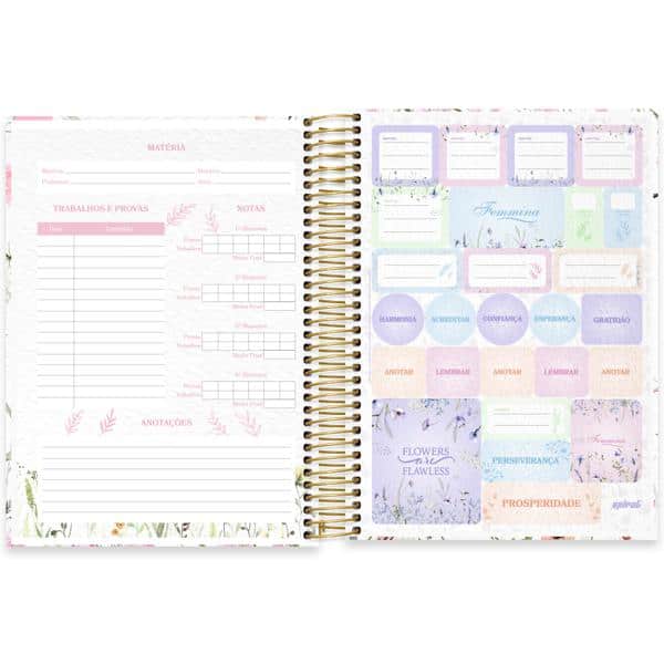 Caderno univ.capa dura 15x1 240fls Femmina 2638465 Spiral Fem PT 1 UN