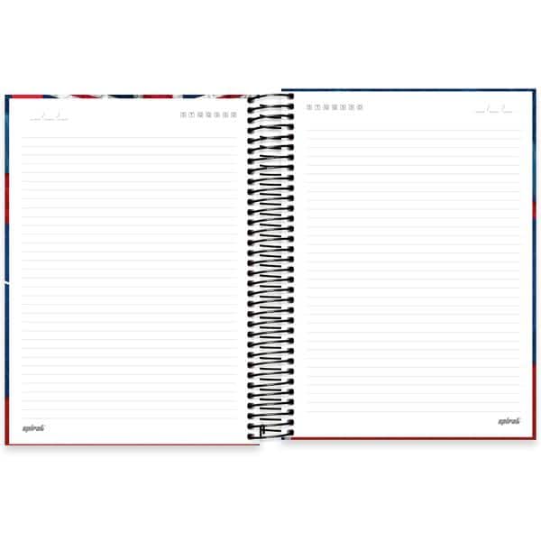 Caderno Universitário Capa Dura, 15 x 1, 240 Folhas, Hard Cover, Londres, 2638489, Spiral Har - PT 1 UN