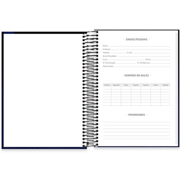 Caderno Universitário Capa Dura, 15 x 1, 240 Folhas, Imagem & Mensagem, 2638496, Spiral Ima - PT 1 UN