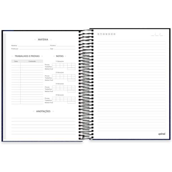 Caderno Universitário Capa Dura, 15 x 1, 240 Folhas, Imagem & Mensagem, 2638496, Spiral Ima - PT 1 UN