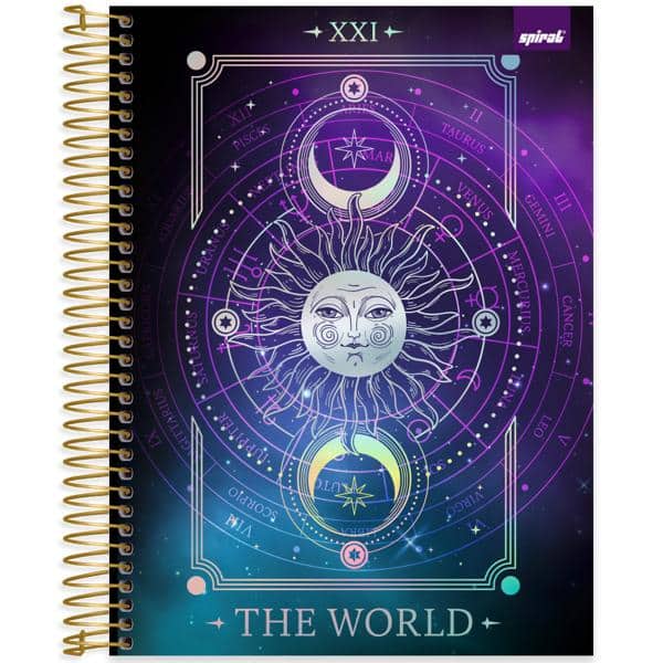 Caderno univ.capa dura 15x1 240fls Multiverso 2638519 Spiral Mlt PT 1 UN