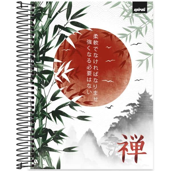 Caderno Universitário Capa Dura, 15 x 1, 240 Folhas, Zen, 2638533, Spiral Zen - PT 1 UN