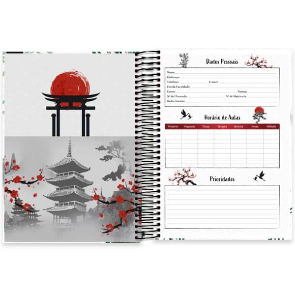 Caderno Universitário Capa Dura, 15 x 1, 240 Folhas, Zen, 2638533, Spiral Zen - PT 1 UN