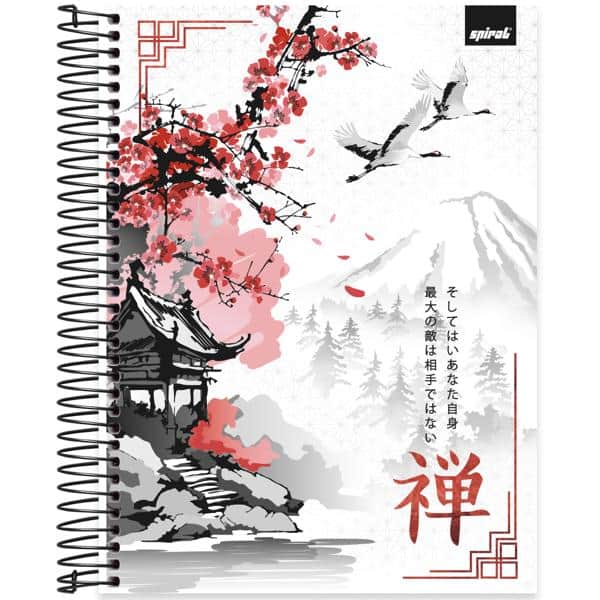 Caderno Universitário Capa Dura, 15 x 1, 240 Folhas, Zen, 2638540, Spiral Zen - PT 1 UN