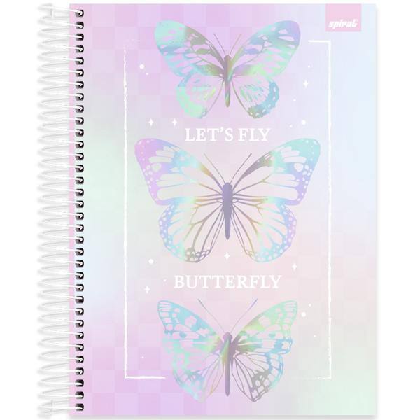 Caderno Universitário Capa Dura, 20 x 1, 240 Folhas, Flutter, 2638564, Spiral Flu - PT 1 UN