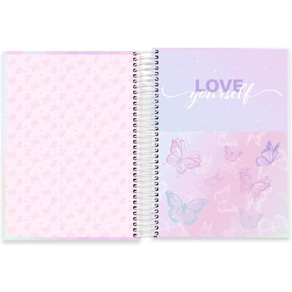 Caderno Universitário Capa Dura, 20 x 1, 240 Folhas, Flutter, 2638564, Spiral Flu - PT 1 UN