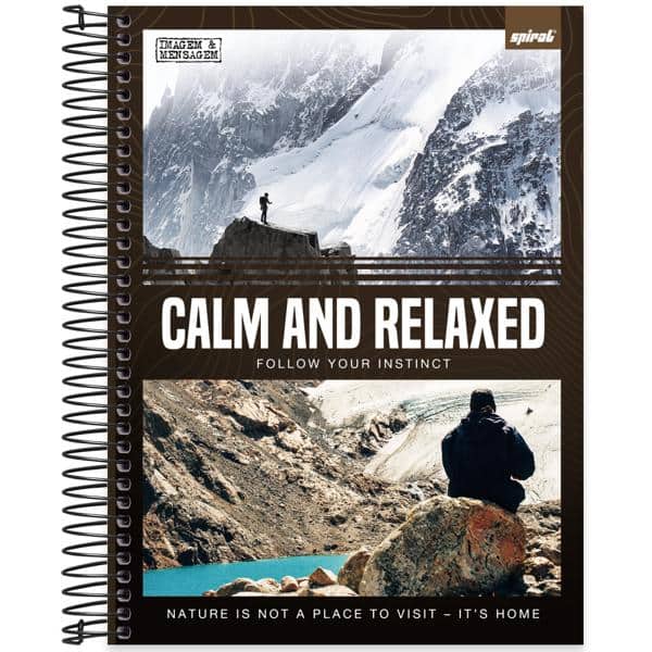 Caderno Universitário Capa Dura, 20 x 1, 320 Folhas, Imagem e Mensagem, 2638588, Spiral Ima - PT 1 UN