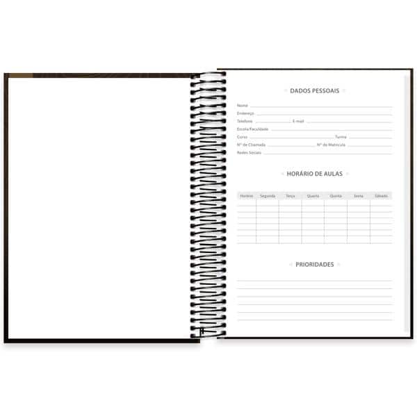 Caderno Universitário Capa Dura, 20 x 1, 320 Folhas, Imagem e Mensagem, 2638588, Spiral Ima - PT 1 UN