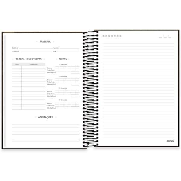 Caderno Universitário Capa Dura, 20 x 1, 320 Folhas, Imagem e Mensagem, 2638588, Spiral Ima - PT 1 UN