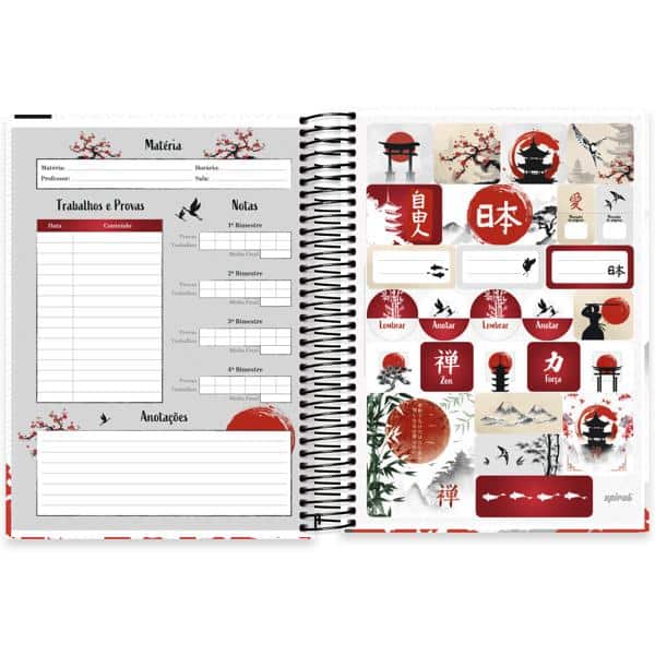 Caderno Universitário Capa Dura, 20 x 1, 320 Folhas, Zen, 2638618, Spiral Zen - PT 1 UN