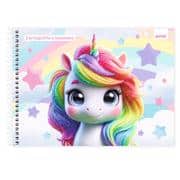 Caderno cartografia capa dura 80 folhas, Fantasy, Unicórnios, 2638793, Spiral Fan - PT 1 UN Caderno cartografia capa dura 80 folhas, Fantasy, Unicórnios, 2638793, Spiral Fan - PT 1 UN