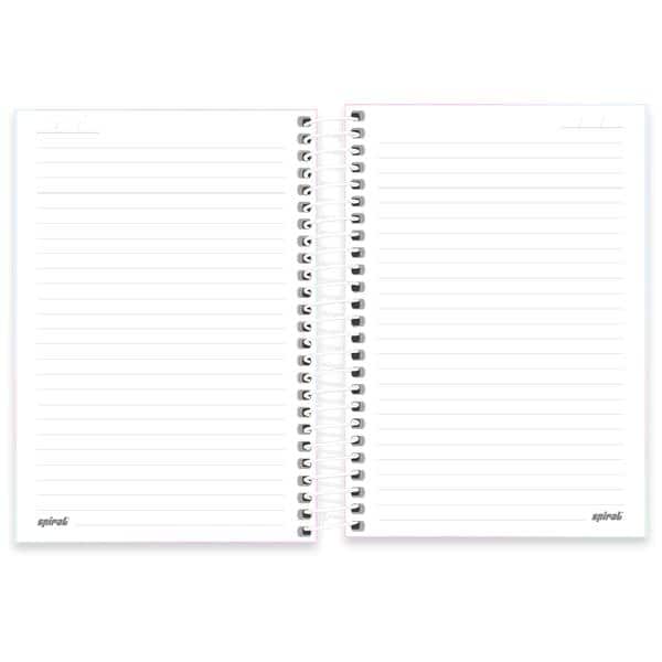Caderno 1/4, Capa dura, Espiral, 160 folhas, Flutter, Spiral Flu - PT 1 UN