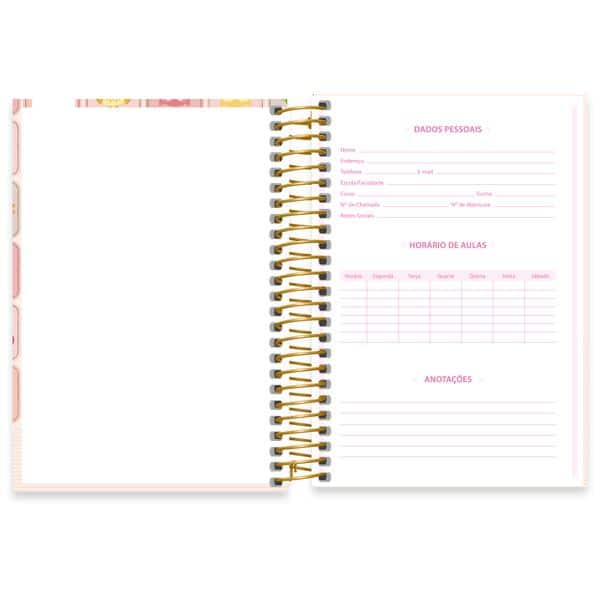 Caderno 1/4 espiral capa dura 80fls Corujinha 2638908 Spiral Cor PT 1 UN