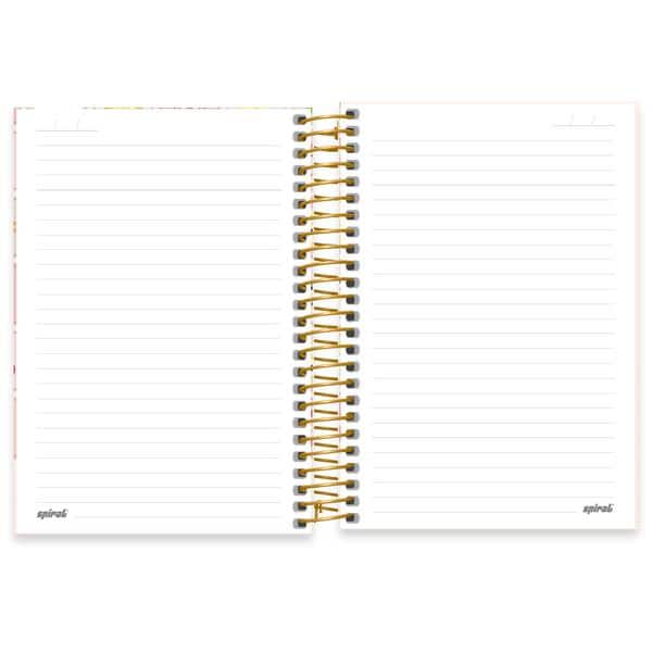 Caderno 1/4 espiral capa dura 80fls Corujinha 2638908 Spiral Cor PT 1 UN