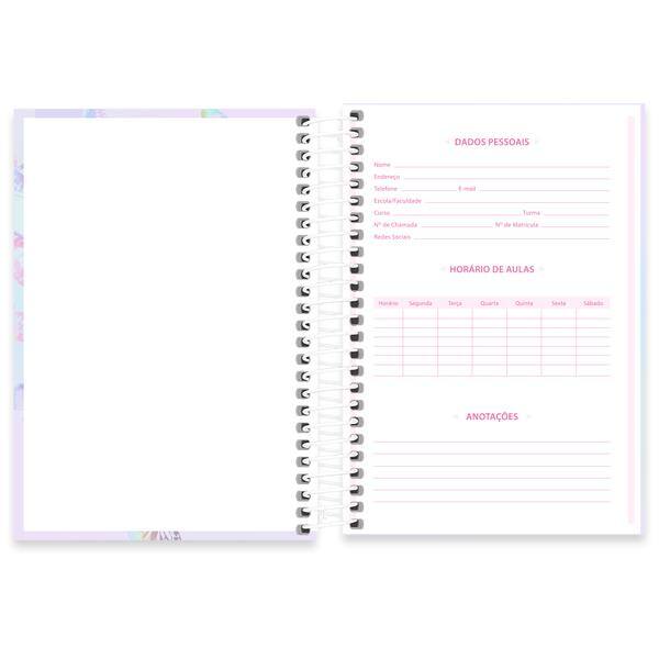 Caderno 1/4, Capa dura, Espiral, 80 folhas, Flutter, 2638915, Spiral Flu - PT 1 UN