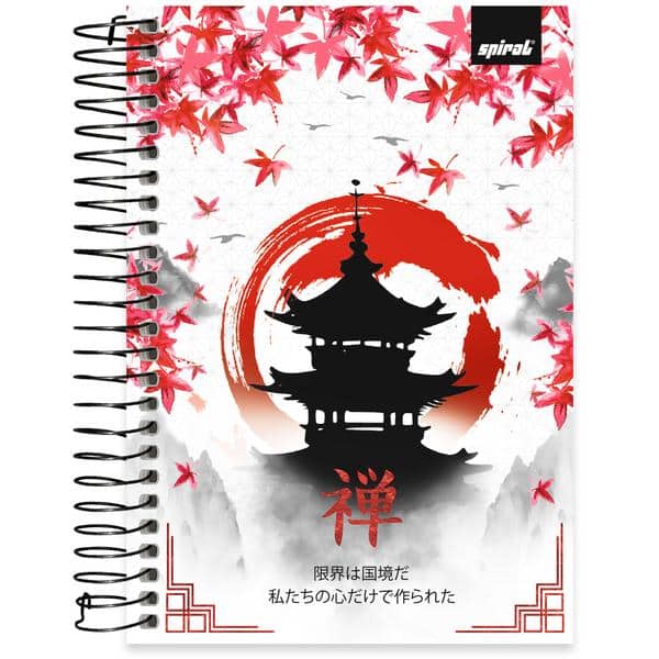 Caderno 1/4 Capa Dura, Espiral, 80 folhas, Zen, 2638946, Spiral Zen - PT 1 UN Caderno 1/4 Capa Dura, Espiral, 80 folhas, Zen, 2638946, Spiral Zen - PT 1 UN