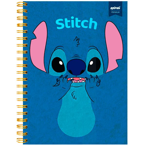 Caderno Universitário Disney Stitch Capa Premium com Flocagem, 1 x 1, 80 folhas, 2638144, Spiral Ds - PT 1 UN Caderno Universitário Disney Stitch Capa Premium com Flocagem, 1 x 1, 80 folhas, 2638144, Spiral Ds - PT 1 UN
