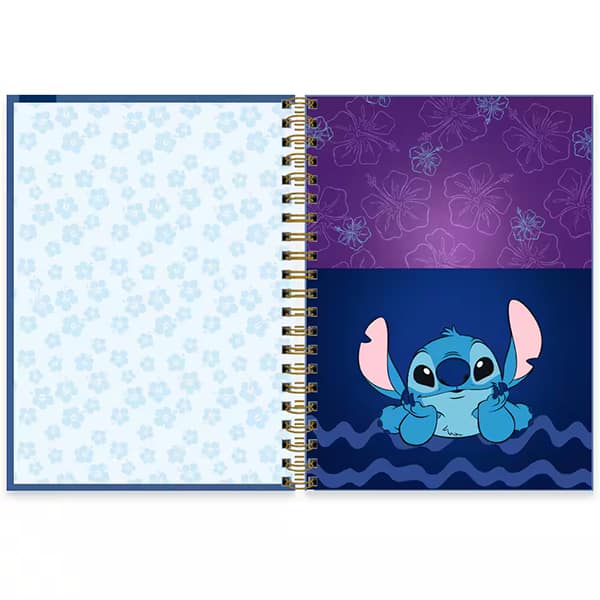 Caderno Universitário Disney Stitch Capa Premium com Flocagem, 1 x 1, 80 folhas, 2638144, Spiral Ds - PT 1 UN Caderno Universitário Disney Stitch Capa Premium com Flocagem, 1 x 1, 80 folhas, 2638144, Spiral Ds - PT 1 UN