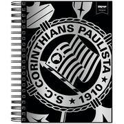 Caderno Universitário Capa Dura Premium, 10 x 1, 150 folhas, Corinthians, 2638397, Spiral Sccp - PT 1 UN