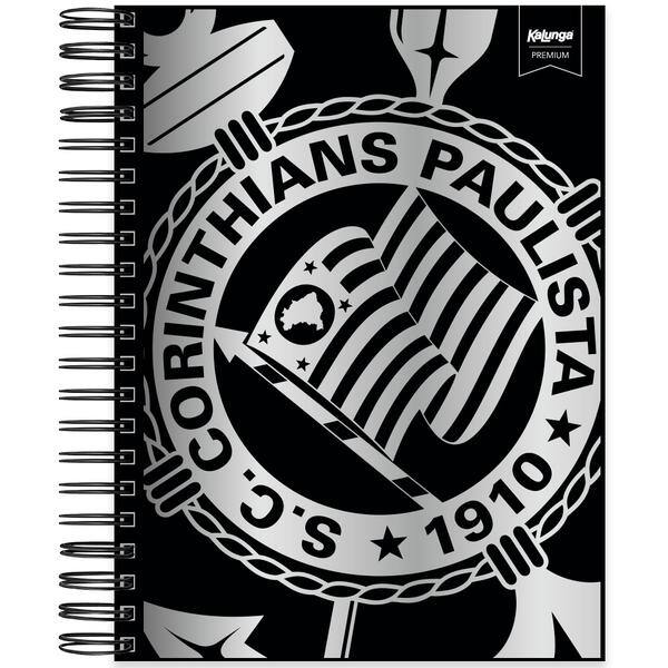 Caderno Universitário Capa Dura Premium, 10 x 1, 150 folhas, Corinthians, 2638397, Spiral Sccp - PT 1 UN Caderno Universitário Capa Dura Premium, 10 x 1, 150 folhas, Corinthians, 2638397, Spiral Sccp - PT 1 UN