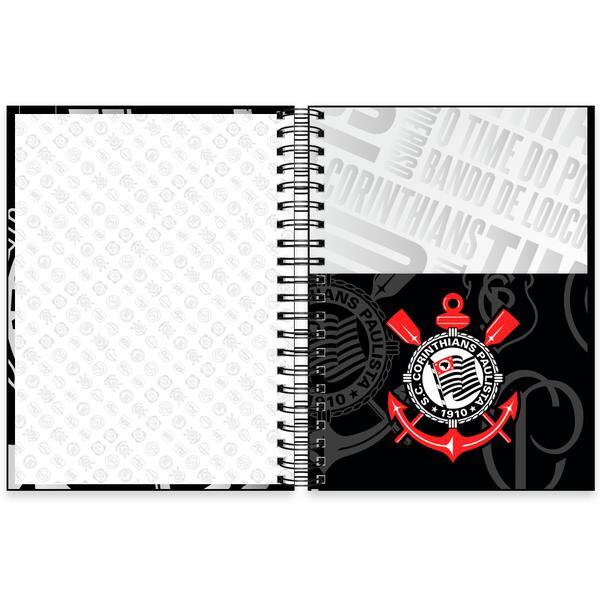 Caderno Universitário Capa Dura Premium, 10 x 1, 150 folhas, Corinthians, 2638397, Spiral Sccp - PT 1 UN Caderno Universitário Capa Dura Premium, 10 x 1, 150 folhas, Corinthians, 2638397, Spiral Sccp - PT 1 UN