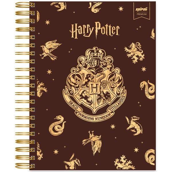 Caderno Universitário Capa Dura Premium, 10 x 1, 150 folhas, Harry Potter, 2638403, Spiral Hpt - PT 1 UN Caderno Universitário Capa Dura Premium, 10 x 1, 150 folhas, Harry Potter, 2638403, Spiral Hpt - PT 1 UN