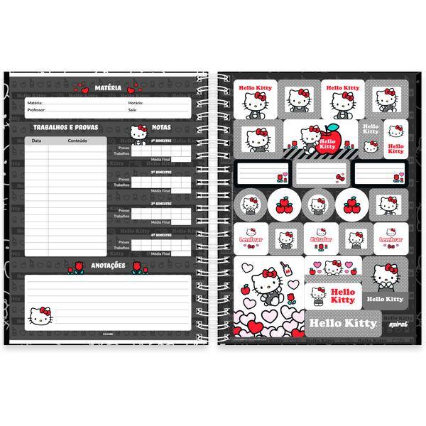 Caderno Universitário Capa Dura Premium, 10 x 1, Hello Kitty, 2638410, Spiral Hki - PT 1 UN Caderno Universitário Capa Dura Premium, 10 x 1, Hello Kitty, 2638410, Spiral Hki - PT 1 UN