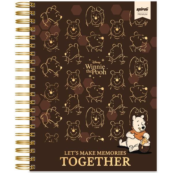 Caderno Universitário Capa Dura Premium, 10 x 1, 150 folhas, Ursinho Pooh, 2638427, Spiral Pooh - PT 1 UN Caderno Universitário Capa Dura Premium, 10 x 1, 150 folhas, Ursinho Pooh, 2638427, Spiral Pooh - PT 1 UN