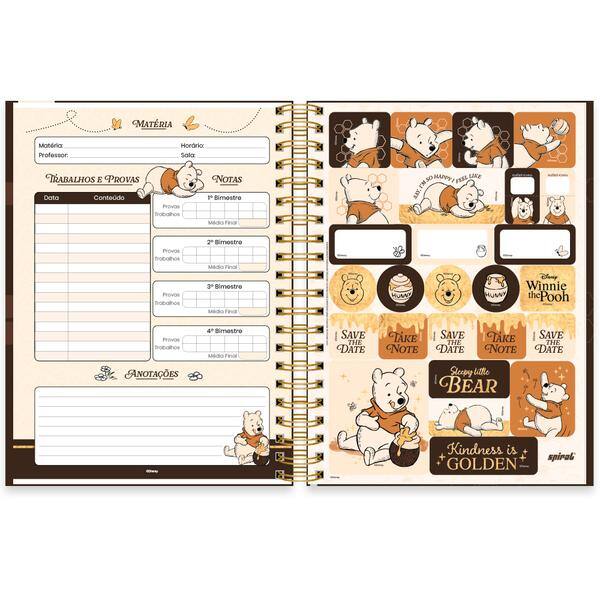 Caderno Universitário Capa Dura Premium, 10 x 1, 150 folhas, Ursinho Pooh, 2638427, Spiral Pooh - PT 1 UN Caderno Universitário Capa Dura Premium, 10 x 1, 150 folhas, Ursinho Pooh, 2638427, Spiral Pooh - PT 1 UN