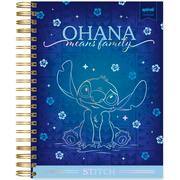 Caderno Universitário Capa Dura Premium, 10 x 1, 150 folhas, Stitch, 2638441, Spiral Ds - PT 1 UN