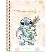 Caderno Universitário Capa Dura, 1 x 1, 80 Folhas, Stitch, 2639820, Spiral Ds - PT 1 UN