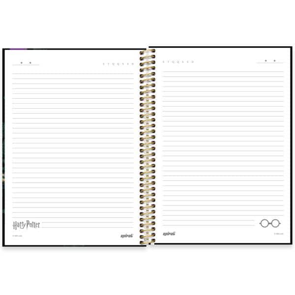 Caderno Universitário Capa Dura, 1 x 1, 80 folhas, Harry Potter, 2639608, Spiral Hpt - PT 1 UN
