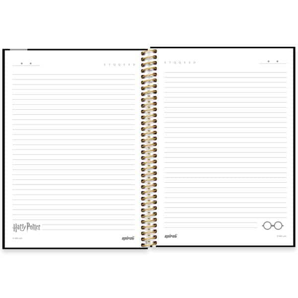 Caderno Universitário Capa Dura, 1 x 1, 80 folhas, Harry Potter, 2639615, Spiral Hpt - PT 1 UN