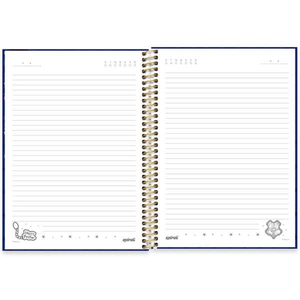 Caderno Universitário Capa Dura, 1 x 1, 80 folhas, Harry Potter Charms, 2639639, Spiral Hpc - PT 1 UN