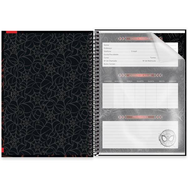 Caderno Universitário Capa Dura, 1 x 1, 80 Folhas, Homem Aranha, 2639660, Spiral Mha - PT 1 UN Caderno Universitário Capa Dura, 1 x 1, 80 Folhas, Homem Aranha, 2639660, Spiral Mha - PT 1 UN