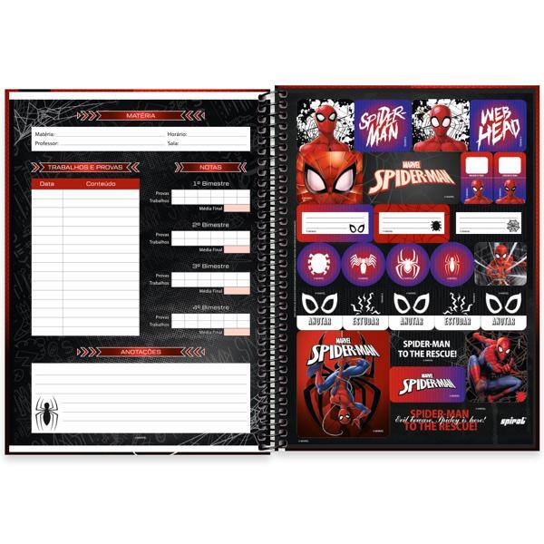 Caderno Universitário Capa Dura, 1 x 1, 80 Folhas, Homem Aranha, 2639677, Spiral Mha - PT 1 UN Caderno Universitário Capa Dura, 1 x 1, 80 Folhas, Homem Aranha, 2639677, Spiral Mha - PT 1 UN