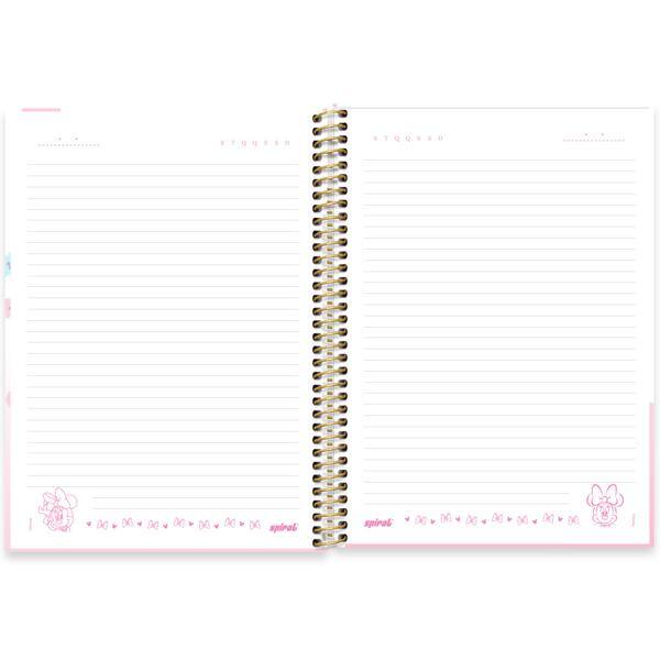 Caderno Universitário Capa Dura, 1 x 1, 80 folhas, Minnie Disney Style, 2639714, Spiral Mis - PT 1 UN