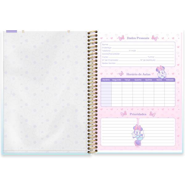 Caderno Universitário Capa Dura, 1 x 1, 80 folhas, Minnie Disney Style, 2644527, Spiral Mis - PT 1 UN
