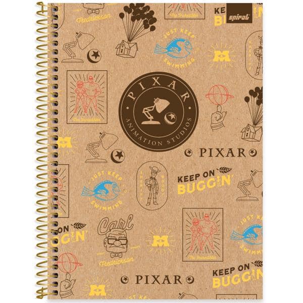 Caderno Universitário Capa Dura, 1 x 1, 80 folhas, Pixar, 2644541, Spiral Px - PT 1 UN Caderno Universitário Capa Dura, 1 x 1, 80 folhas, Pixar, 2644541, Spiral Px - PT 1 UN