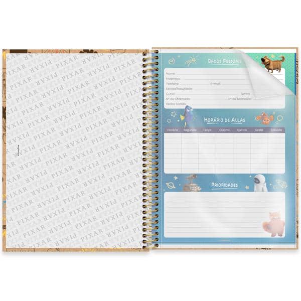 Caderno Universitário Capa Dura, 1 x 1, 80 folhas, Pixar, 2644541, Spiral Px - PT 1 UN Caderno Universitário Capa Dura, 1 x 1, 80 folhas, Pixar, 2644541, Spiral Px - PT 1 UN
