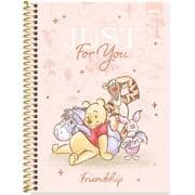 Caderno Universitário Capa Dura, 1 x 1, 80 folhas, Pooh, 2639769, Spiral Pooh - PT 1 UN
